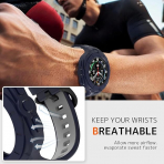 NINKI Galaxy Watch Ultra 47mm Silikon Kay-Blue Gray