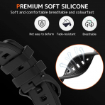 NINKI Galaxy Watch Ultra 47mm Silikon Kay-Black