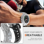 NINKI Galaxy Watch Ultra 47mm Silikon Kay-White Black 