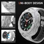 NINKI Galaxy Watch Ultra 47mm Silikon Kay-White Black 