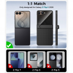 Goton Galaxy Z Flip 8 MagSafe Gizlilik Filtreli K�l�f-Black
