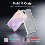 Goton Galaxy Z Fold 8 Geni� Versiyon MagSafe K�l�f-Cream