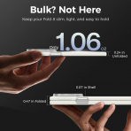 Goton Galaxy Z Fold 8 Geni� Versiyon MagSafe K�l�f-Cream