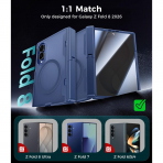 Goton Galaxy Z Fold 8 MagSafe Standl� K�l�f-Blue
