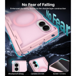 Goton Galaxy Z Fold 8 MagSafe Standl� K�l�f-Pink