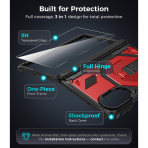 Goton Galaxy Z Fold 8 MagSafe Standl� Koruyuculu K�l�f-Red