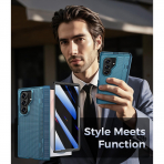 Goton Galaxy Z Fold 8 Ultra Gizlilik Filtreli K�l�f-Blue