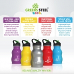 Greens Steel Kids Paslanmaz elik Termos (350ml)-Yellow