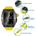 HUALIMEI Apple Watch 6 Silikon Kay (44mm)-Yellow