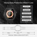 HUALIMEI Apple Watch Ultra 1/2.Nesil Kay-Black