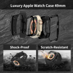 HUALIMEI Apple Watch Ultra 1/2.Nesil Kay-Black