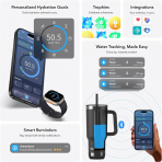 Hidrate Spark PRO 2 Akll Su Bardak iesi (890mL)-Flamingo