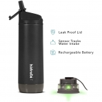 Hidrate Spark PRO Paslanmaz Çelik Pipetli Akıllı Su Şişesi (500ml)-Black