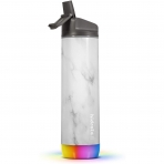 Hidrate Spark Paslanmaz elik Pipetli Akll Su iesi (620 ml)-White Marble