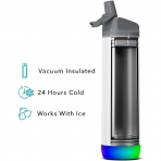 Hidrate Spark Paslanmaz Çelik Pipetli Akıllı Su Şişesi (620 ml)-Snow