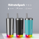 Hidrate Spark PRO Tumbler Akll Su iesi (590 mL)-Brushed Stainless
