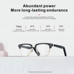 Homradise Bluetooth Bağlantılı Akıllı Siyah Çerçeveli Gözlük