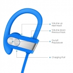 Honstek H9 Bluetooth V4.1 Kancal Kulaklk-Blue