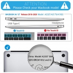 iBenzer MacBook Air Koruyucu Klf (13 in)(M1)-Frost Clear