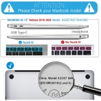 iBenzer MacBook Air Koruyucu Klf (13 in)(M1)-Airy Blue