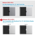 IBENZER MacBook Pro M2 Klf (13 in)(2022)-Black
