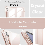 INFILAND Galaxy Tab S10 FE Plus effaf Klf-Rose Gold