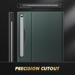 INFILAND Galaxy Tab S10 FE Plus Standl Klf-Midnight Green 