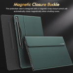INFILAND Galaxy Tab S10 FE Plus Standl Klf-Midnight Green 