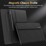 INFILAND Galaxy Tab S10 FE Plus Standl Klf-Black 