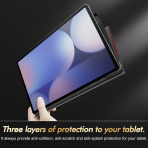 INFILAND Galaxy Tab S10 FE Plus Standl Klf-Red