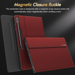INFILAND Galaxy Tab S10 FE Plus Standl Klf-Red