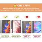 INFILAND Galaxy Tab S8 Plus Klf-Dark Red 