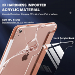 INFILAND Crystal iPad Air M2 Klf (11/10.9 in)-Rose Gold