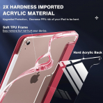 INFILAND Crystal iPad Air M2 Klf (11/10.9 in)-Red