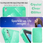 INFILAND Apple iPad A16 Glitter Klf (11/10.9 in)-Green