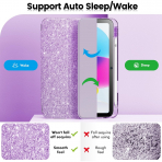 INFILAND Apple iPad A16 Glitter Klf (11/10.9 in)-Purple