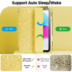 INFILAND Apple iPad A16 Glitter Klf (11/10.9 in)-Yellow