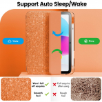 INFILAND Apple iPad A16 Glitter Klf (11/10.9 in)-Orange