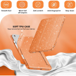 INFILAND Apple iPad A16 Glitter Klf (11/10.9 in)-Orange