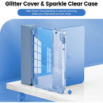 INFILAND Apple iPad A16 Glitter Klf (11/10.9 in)-Blue
