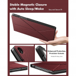 INFILAND Samsung Galaxy Tab A9 Plus Flex Klf-Burgundy 