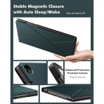INFILAND Samsung Galaxy Tab A9 Plus Flex Klf-Midnight Green 