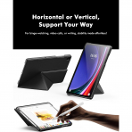 INFILAND Samsung Galaxy Tab A9 Plus Flex Klf-Black 