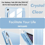 INFILAND Samsung Galaxy Tab S10 Lite Slim Klf-Blue