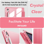 INFILAND Samsung Galaxy Tab S10 Lite Slim Klf-Red