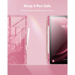 INFILAND Samsung Galaxy Tab S10 Lite Slim Klf-Pink