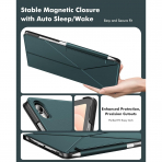 INFILAND Samsung Galaxy Tab S11 Flex Klf-Midnight Green