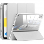 INFILAND Upgrade Serisi iPad 10.Nesil Standl Klf (10.9 in)-Diamond Clear Silver