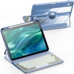 INFILAND iPad 10.Nesil Klavyeli Klf (2022)-Blue