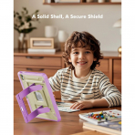 INFILAND iPad A16 Tam Korumal Klf (11 in)-Lilac Cream